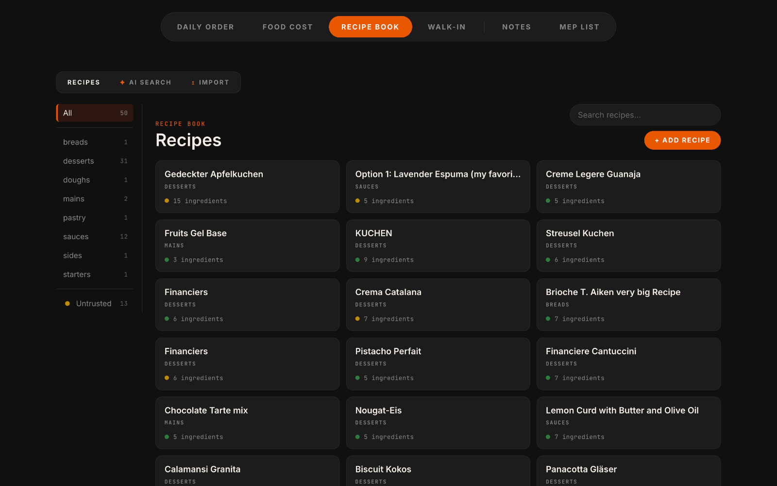 Recipe Book — Write, scale and save your recipes.